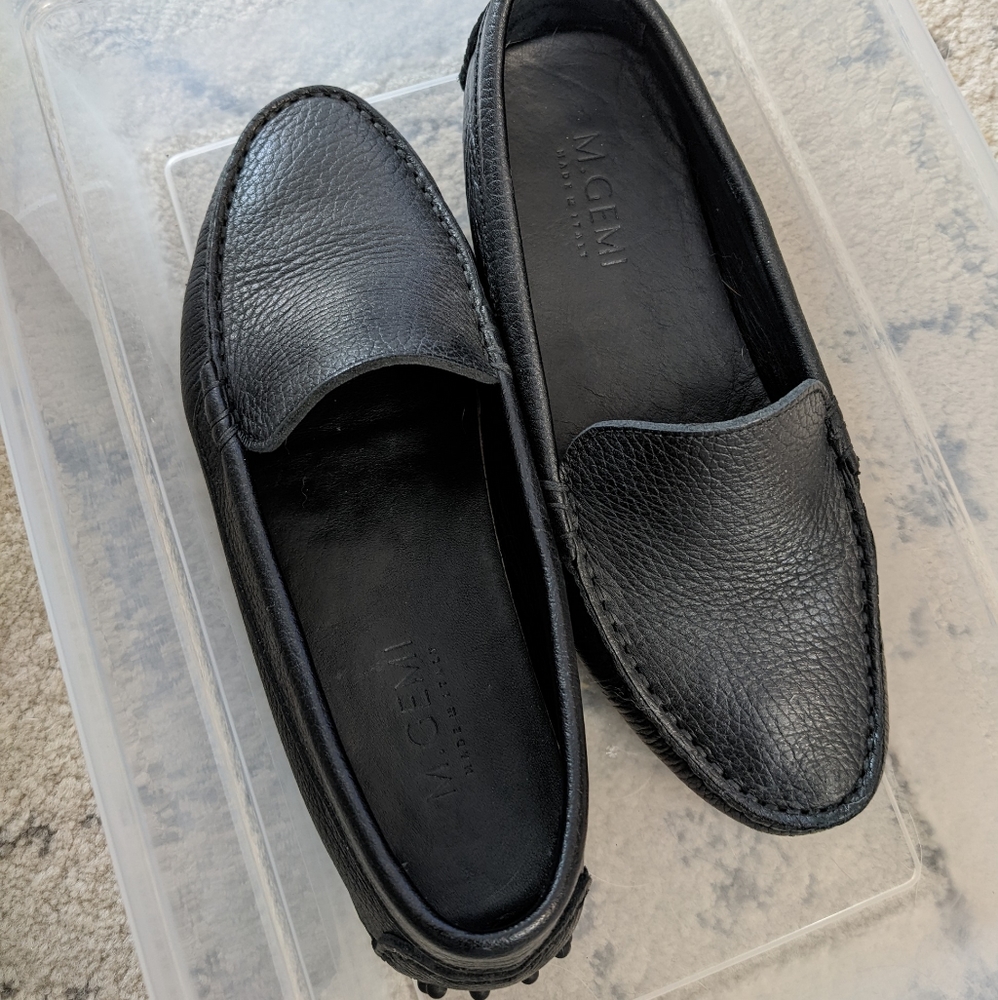 M gemi felize black loafers size 5.5